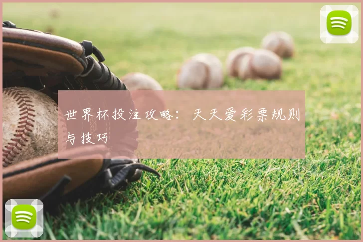 世界杯投注攻略:天天爱彩票规则与技巧