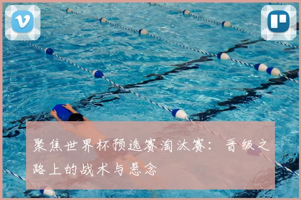 聚焦世界杯预选赛淘汰赛：晋级之路上的战术与悬念